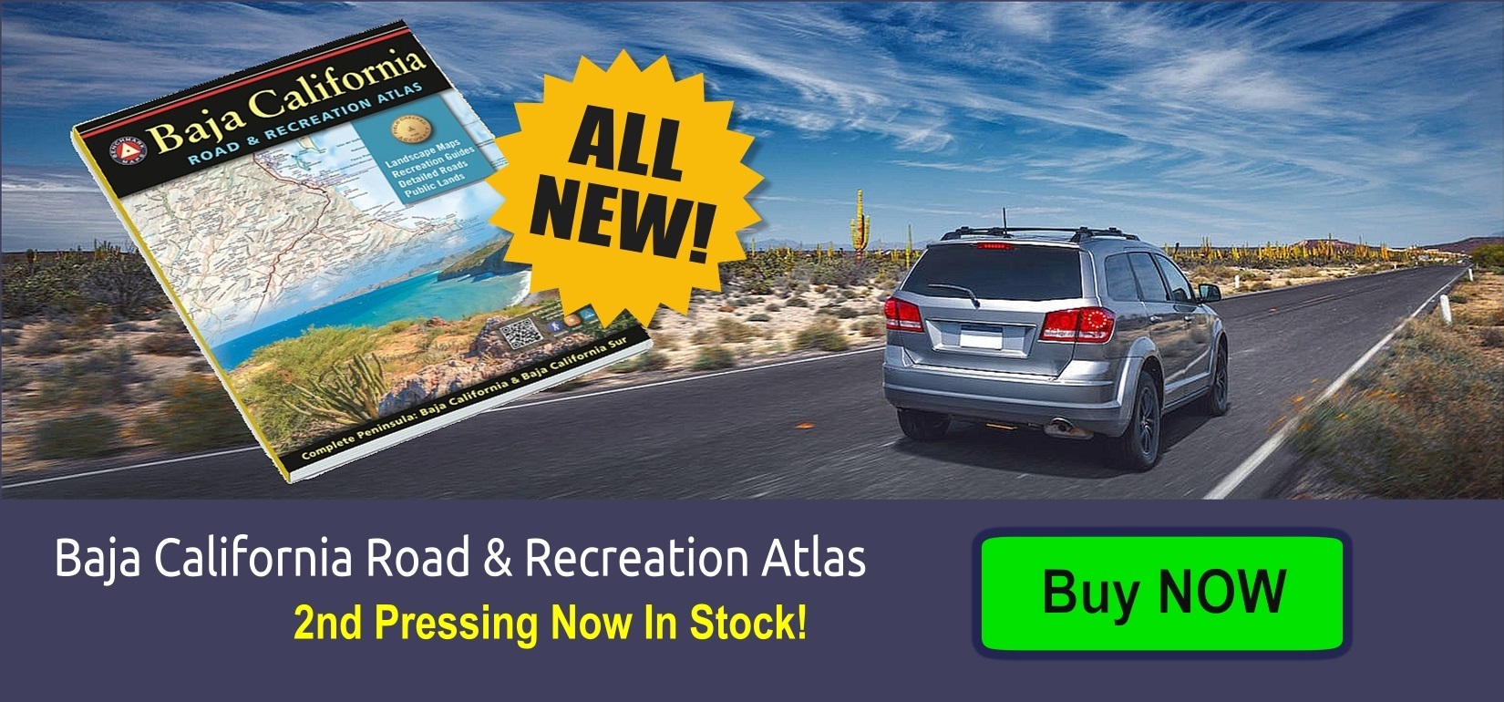 Buy a NEW Baja California Road Atlas